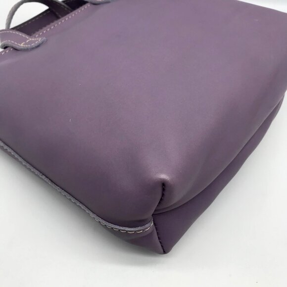 Portland Leather Goods Lavender Mini Crossbody Tote Bag - Picture 6 of 10